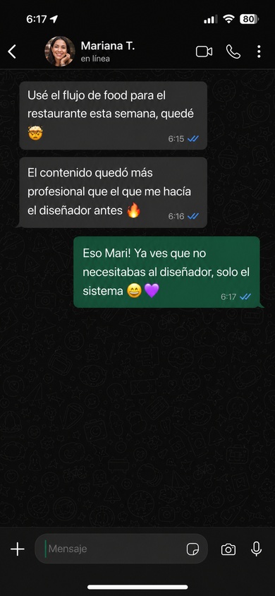 Testimonio WhatsApp 2